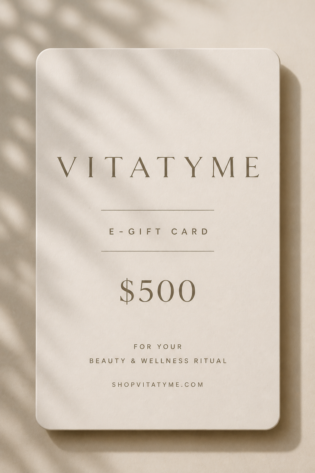 the e-gift card $50-$500